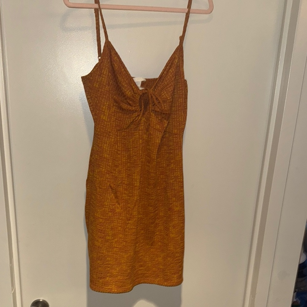 H&M Mustard Mini Dress